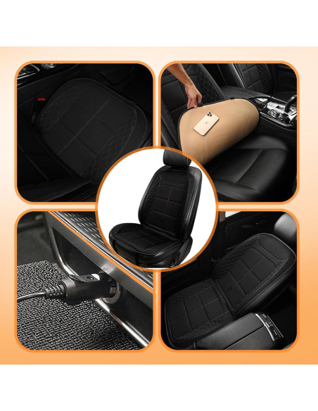 Funda de Asiento de Coche Buybai Universal Negra Ajustable