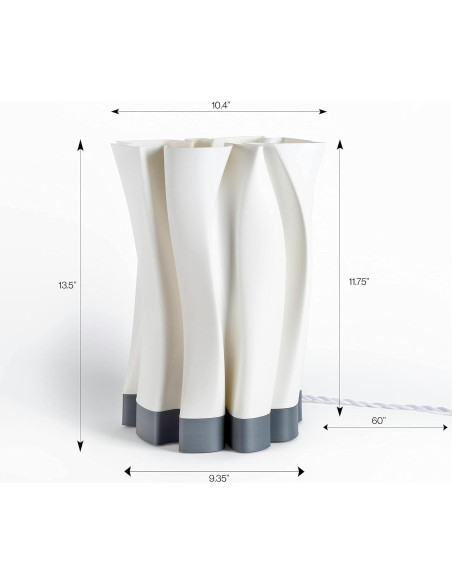 Lámpara de Mesa LED Dimmable Jonathan Y USA1002C 34.3cm