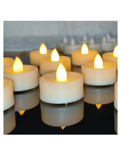 Paquete de 36 Velas LED Sin Llama Jingtech 3.81 cm Duraderas