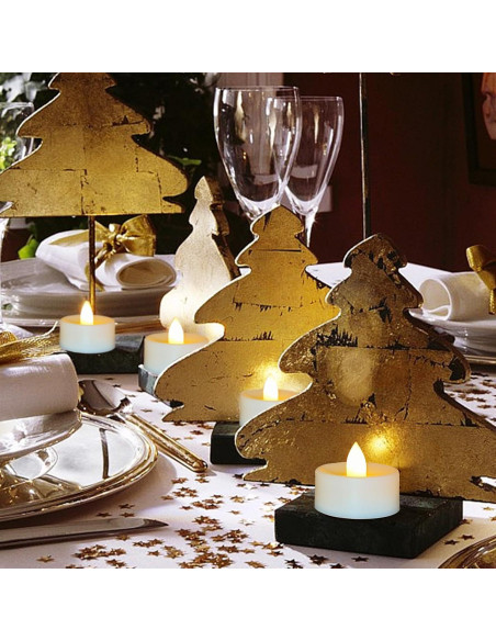 Paquete de 36 Velas LED Sin Llama Jingtech 3.81 cm Duraderas