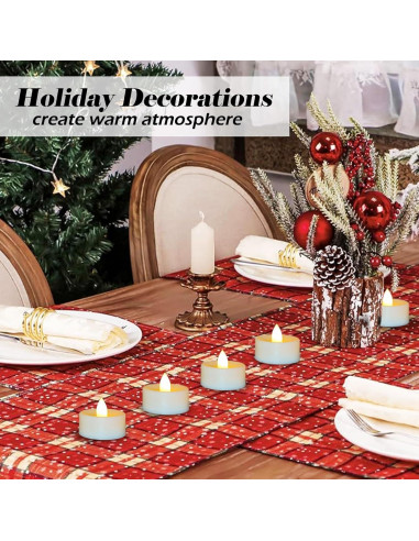 Paquete de 36 Velas LED Sin Llama Jingtech 3.81 cm Duraderas