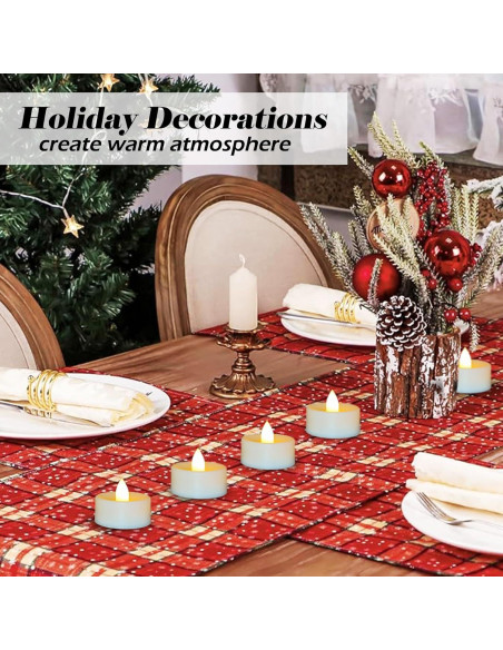 Paquete de 36 Velas LED Sin Llama Jingtech 3.81 cm Duraderas