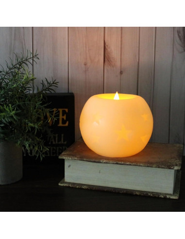 Vela LED Esférica CVHOMEDECO 12.7 cm con Control Remoto