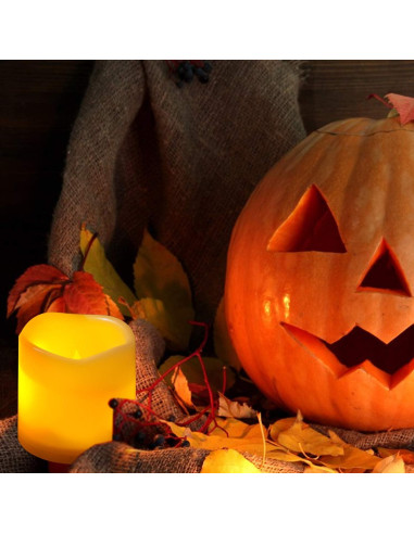 Vela LED de Pilar a Prueba de Agua Jingtech 7.62x10.16cm con Control Remoto