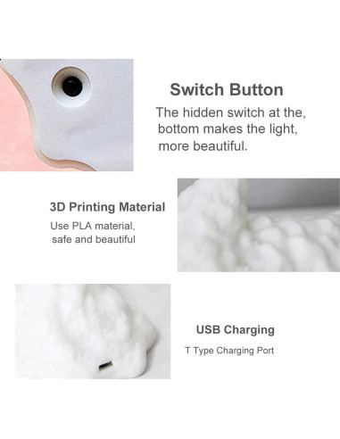 Lámpara 3D Dragón de Fuego HGomx Luz LED Carga USB Plata