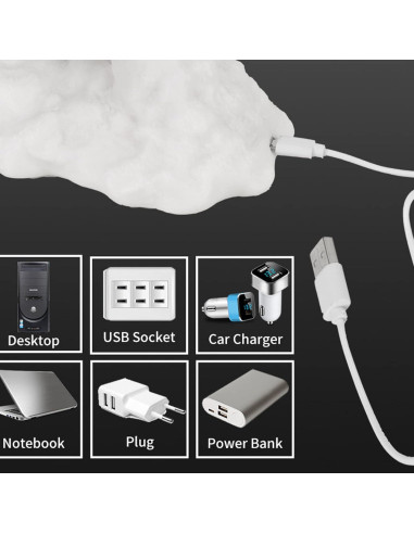 Lámpara 3D Dragón de Fuego HGomx Luz LED Carga USB Plata