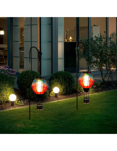 Linterna Solar de Globo Aerostático YELENEW 15x47cm Impermeable