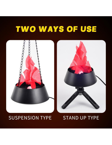 Luz LED Efecto Llama Falsa 3D Snatlly para Decoración