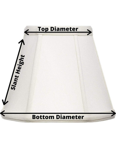 Pantalla de lámpara de araña Upgradelights 15.24 cm Seda Cáscara de Huevo