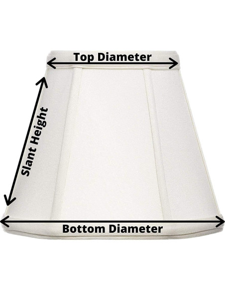 Pantalla de lámpara de araña Upgradelights 15.24 cm Seda Cáscara de Huevo