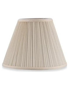 Pantalla de lámpara de clip Upgradelights 10" plisada huevo