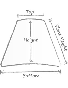 Pantalla de lámpara de clip Upgradelights 10" plisada huevo 2