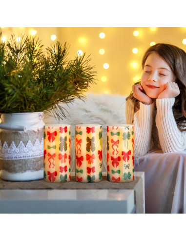 Hortsun Velas LED Sin Llama 3 Pcs con Control Remoto 15.24 cm