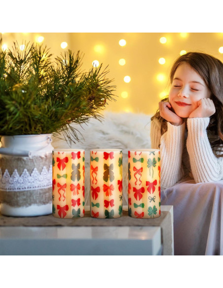 Hortsun Velas LED Sin Llama 3 Pcs con Control Remoto 15.24 cm