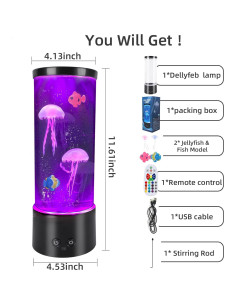 Lámpara de Medusa PINPON RGB con Control Remoto y USB 2