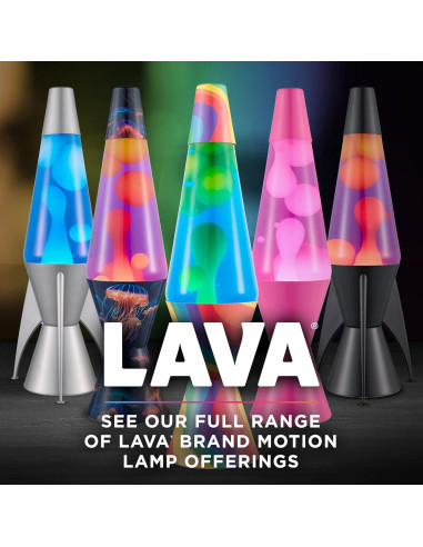 Lámpara de Movimiento LAVA Original 14.5" Púrpura y Amarilla