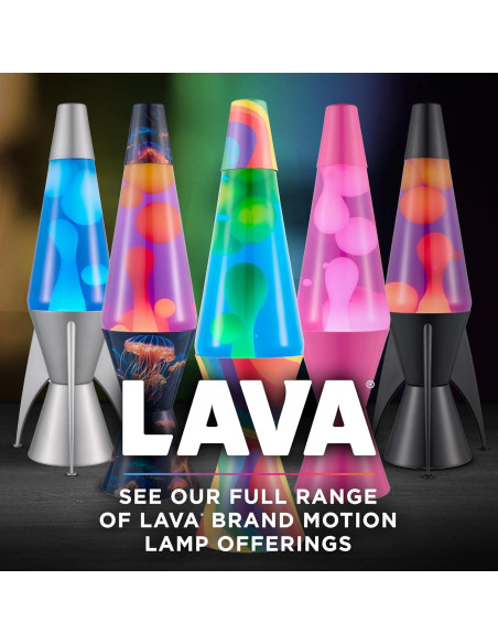 Lámpara de Movimiento LAVA Original 14.5" Púrpura y Amarilla