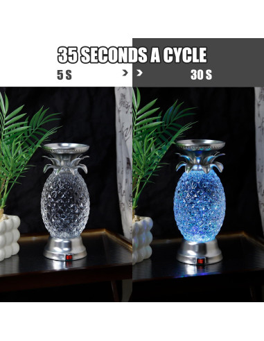 Lámpara de Lava LED YAKii Piña 24.13 cm Cambiante Color (Paquete de 2)