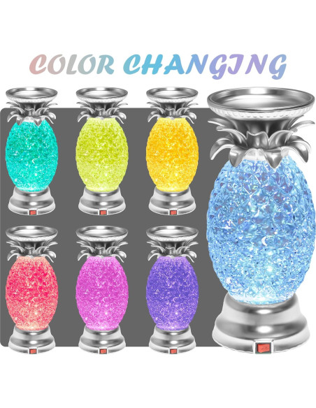 Lámpara de Lava LED YAKii Piña 24.13 cm Cambiante Color (Paquete de 2)