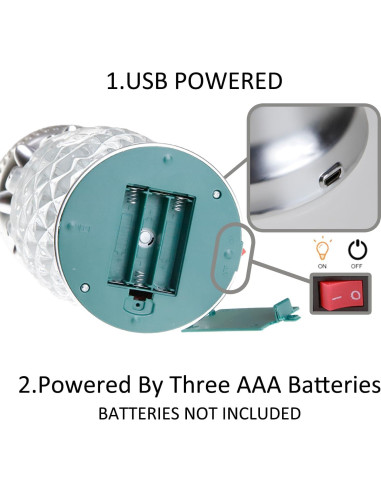 Lámpara de Lava LED YAKii Piña 24.13 cm Cambiante Color (Paquete de 2)