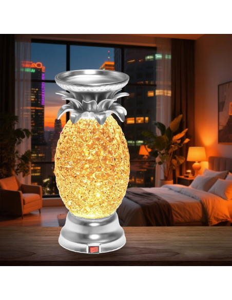 Lámpara de Lava LED YAKii Piña 24.13 cm Cambiante Color (Paquete de 2)