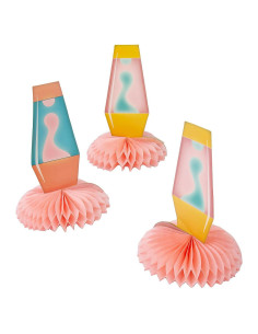 Centros de Mesa Groovy Fun Express - 3 Piezas 19x26.7 cm