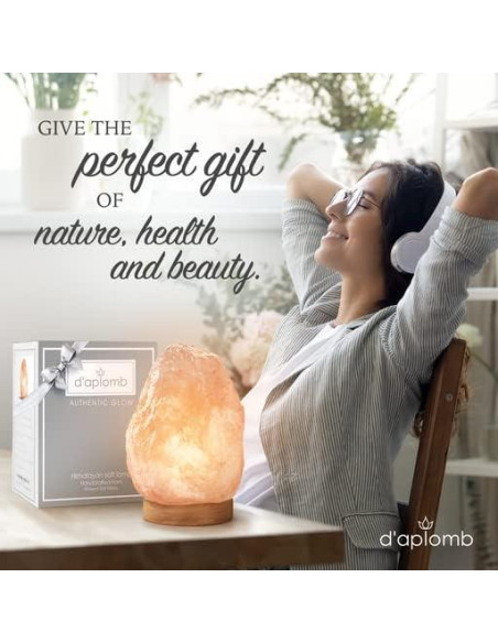 Lámpara de Sal Natural d'aplomb Himalaya 5.44 kg Regulador