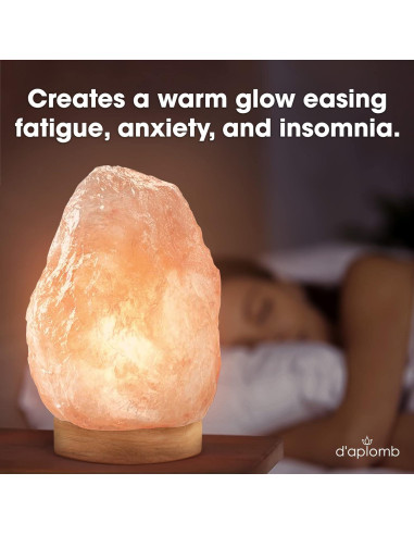 Lámpara de Sal Natural d'aplomb Himalaya 5.44 kg Regulador