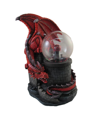 Escultura Lámpara Plasma Dragón Rojo DWK 27.94 cm
