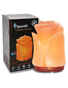 Lámpara de Sal Rosa del Himalaya Spantik Tulipán 15W