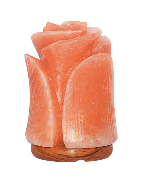 Lámpara de Sal Rosa del Himalaya Spantik Tulipán 15W
