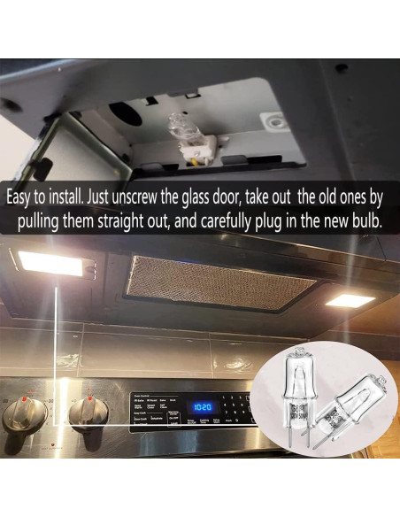 Bombilla Halógena G8 50W Snnalosses - Paquete de 4 para Microondas