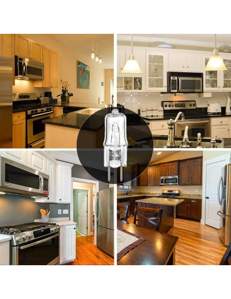 Bombilla Halógena G8 50W Snnalosses - Paquete de 4 para Microondas