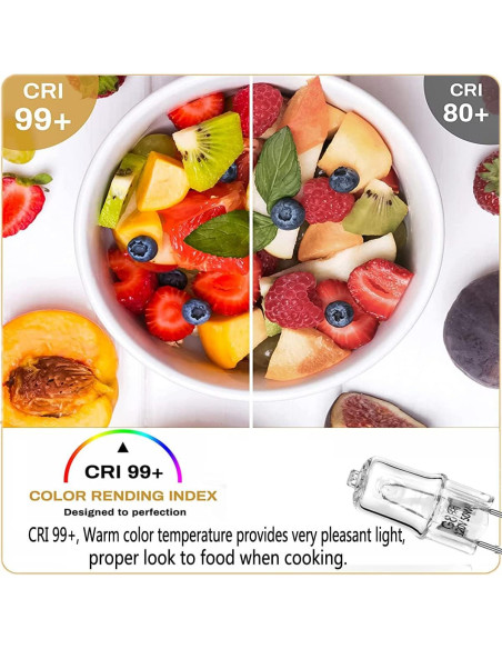 Bombilla Halógena G8 50W Snnalosses - Paquete de 4 para Microondas