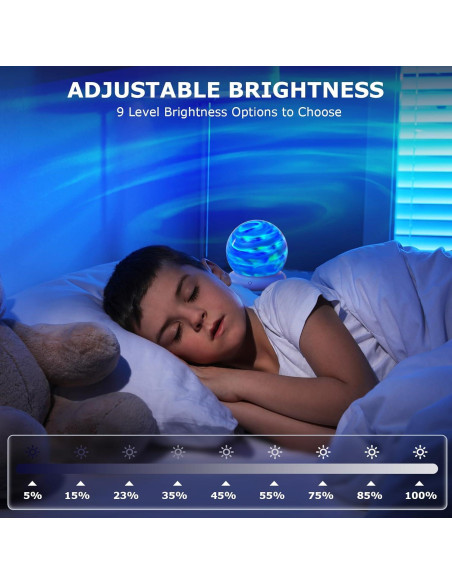 Luz Nocturna Proyector LED CHLORANTHUS W-xqd 16 Colores