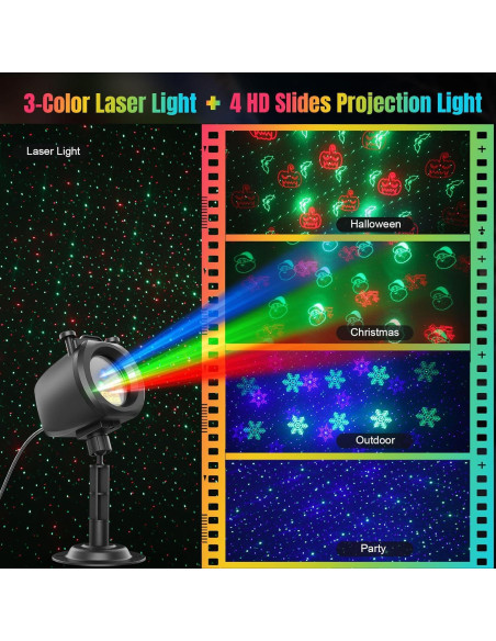 Proyector de luces láser RGB 2 en 1 Zhongshan SA559