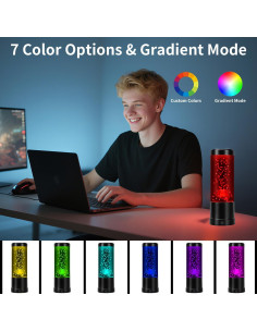 Lámpara Volcánica ChicLumen 10" (25.4 cm) 7 Colores USB 2