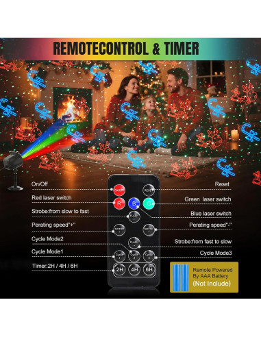 Proyector de luces láser RGB 2 en 1 Zhongshan SA559