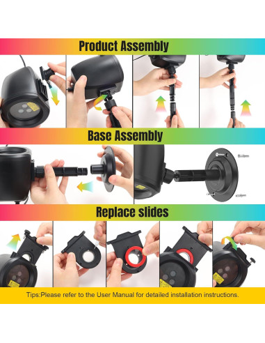 Proyector de luces láser RGB 2 en 1 Zhongshan SA559