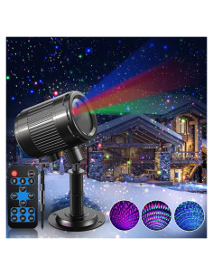 Proyector Láser de Navidad RGB IP65 para Exterior 3 Colores