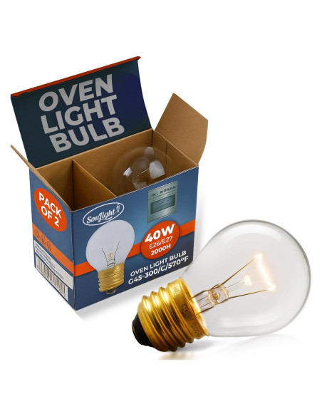 Bombillas Incandescentes SouLight G45 40W E27 Paquete de 2