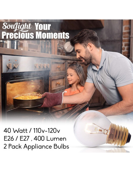 Bombillas Incandescentes SouLight G45 40W E27 Paquete de 2