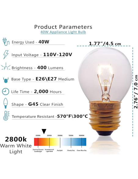 Bombillas Incandescentes SouLight G45 40W E27 Paquete de 2