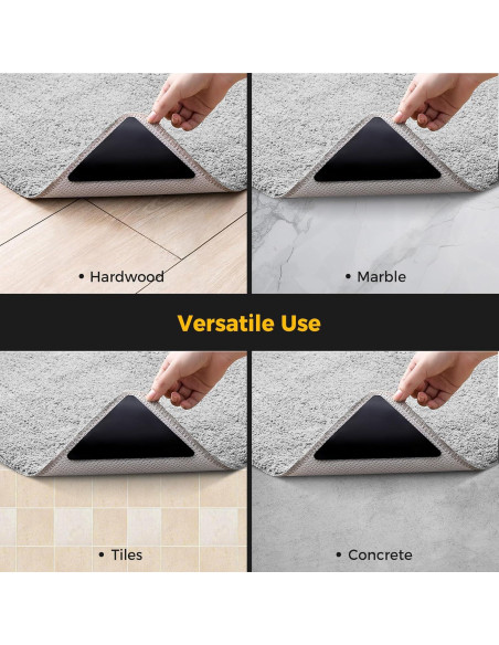 Cinta Antideslizante para Alfombras Mizuosre 12 Pcs 15x7.5 cm