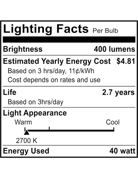 Bombillas Incandescentes SouLight G45 40W E27 Paquete de 2