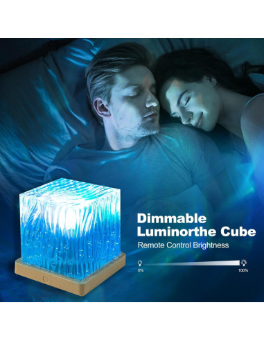 Proyector de Aurora Boreal Growalleter 11cm 16 Colores Recargable