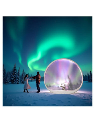 Lámpara Aurora BRNEWO TB1, Luz Táctil Dinámica Multicolor 22.9cm