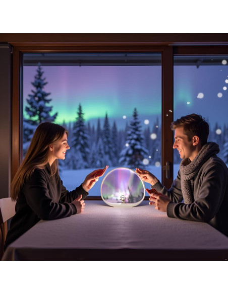 Lámpara Aurora BRNEWO TB1, Luz Táctil Dinámica Multicolor 22.9cm