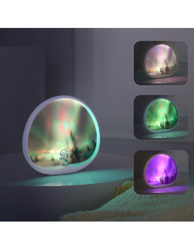 Lámpara Aurora BRNEWO TB1, Luz Táctil Dinámica Multicolor 22.9cm