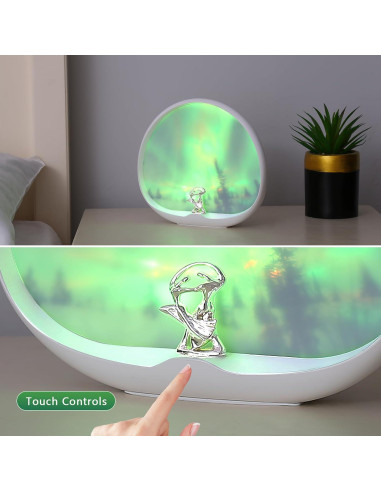 Lámpara Aurora BRNEWO TB1, Luz Táctil Dinámica Multicolor 22.9cm